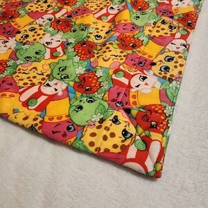 Hand Made Sewn SHOPKINS Crib Blanket Nursery Play Mat Jersey Knit Super Soft‎